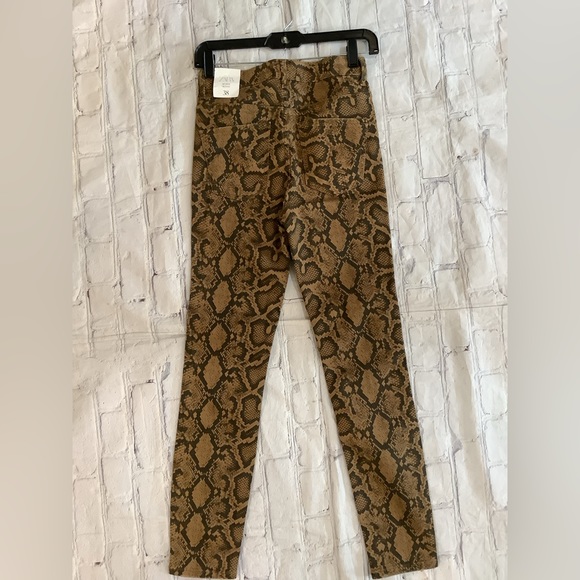 NWT Zara animal print jeans size 6 - Picture 2 of 3